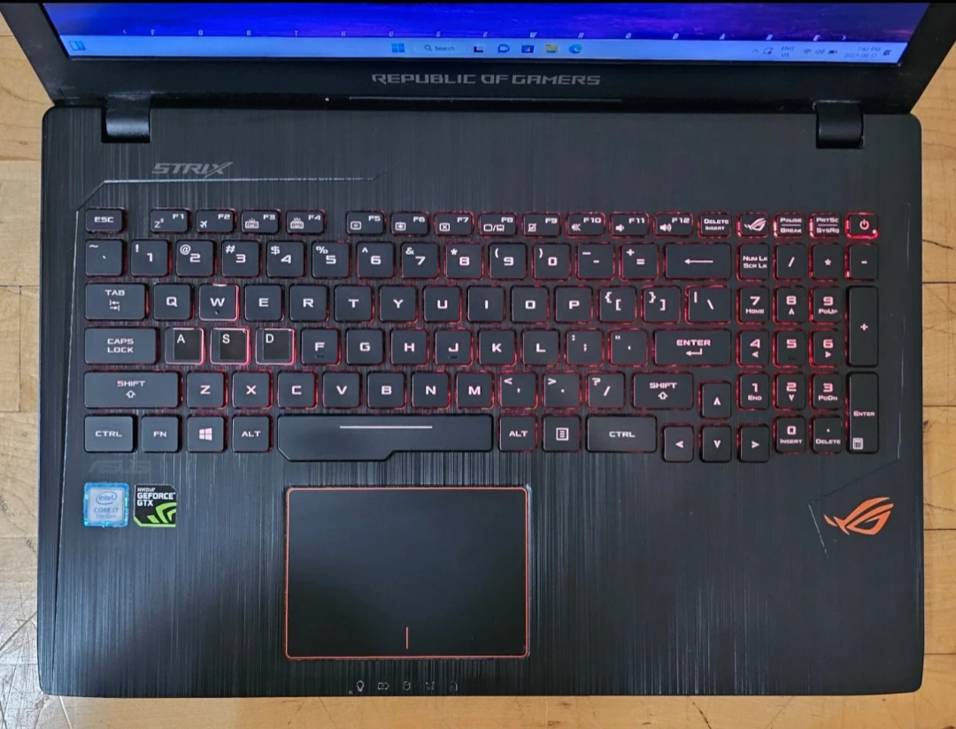 ⚔️ ASUS ROG GL553V Gaming Laptop – i7-7700HQ | GTX 1050 4GB - photo 2