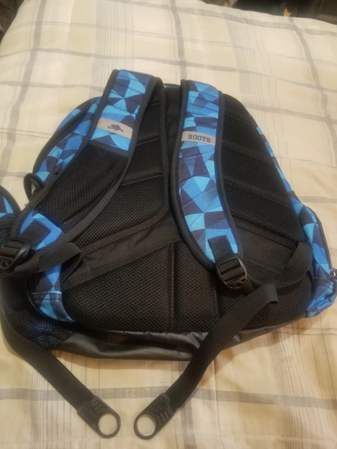 Roots Backpack - Blue Geometric Pattern - photo 4