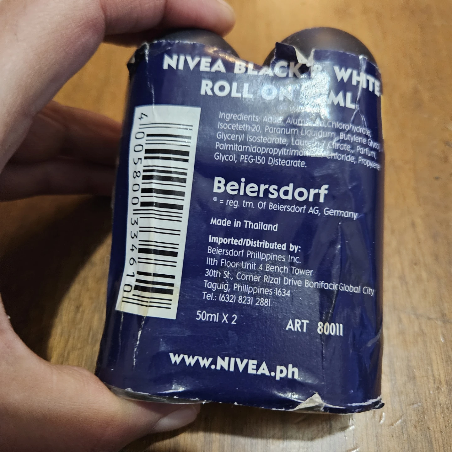 Nivea Men B & W Original Roll-On Anti-Perspirant (2 Pack) - photo 2