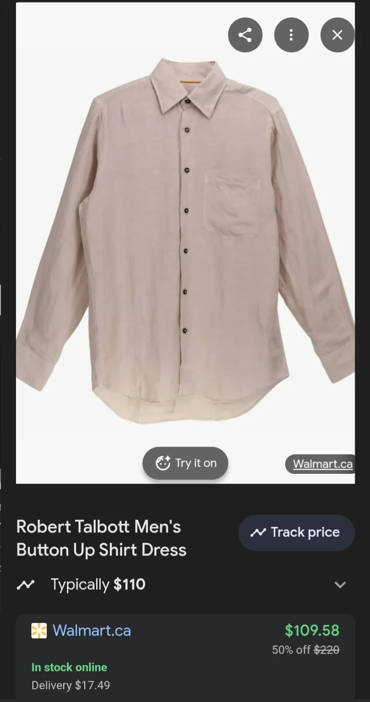 Canadian Linen Flexfit Button Up Shirt 1XL - photo 5
