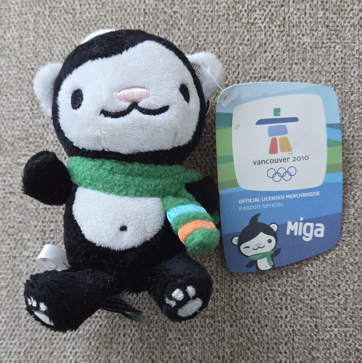 Vancouver 2010 Miga Mascot Plush Keychain 🏆