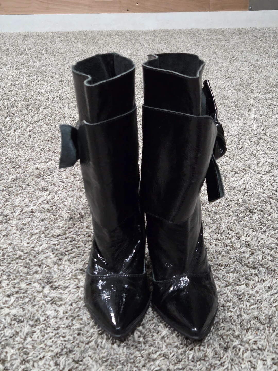 Livarazione Artiziana Italy Leather Bow Detail Heeled Boots - photo 5