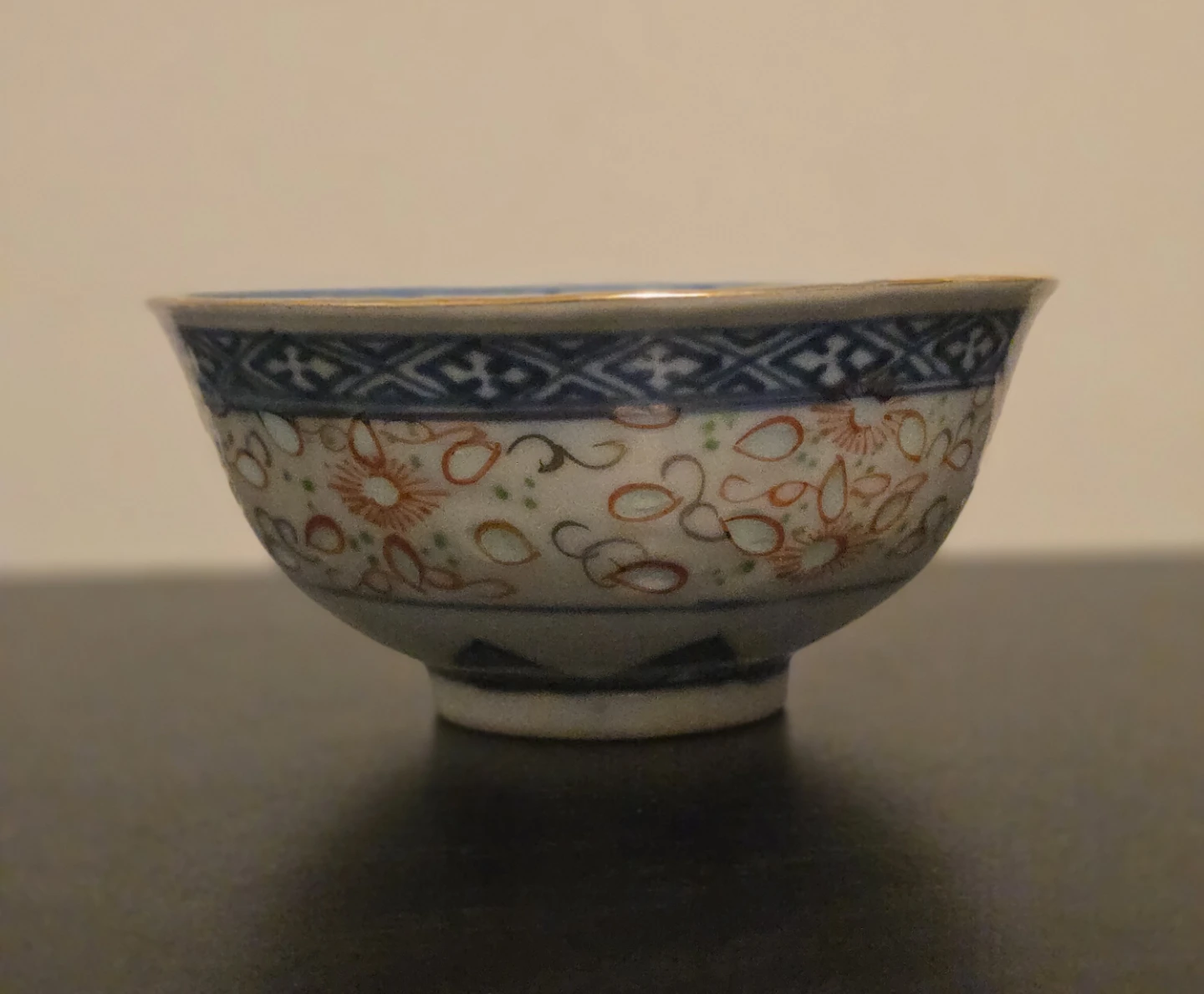 Rare 3 1/2" Size 1919-1940 Chinese Wanyu Bowl - photo 4