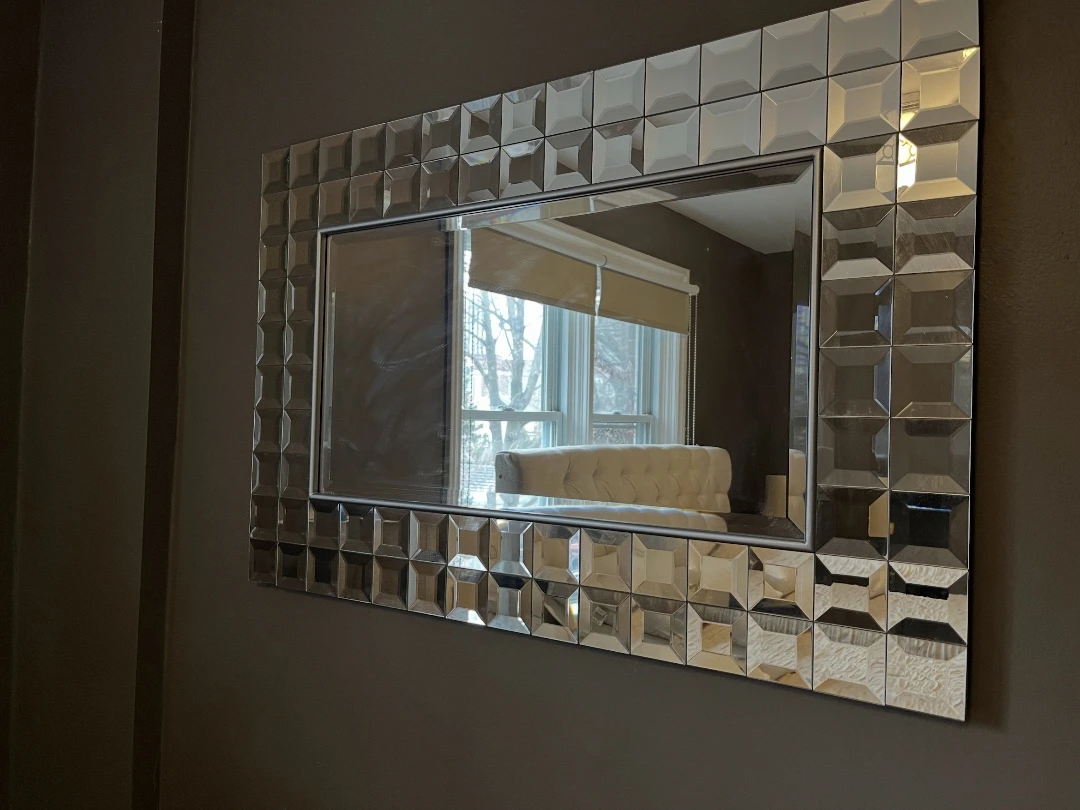 Decorative Rectangular Tiled Wall Mirror 🏆 - photo 2