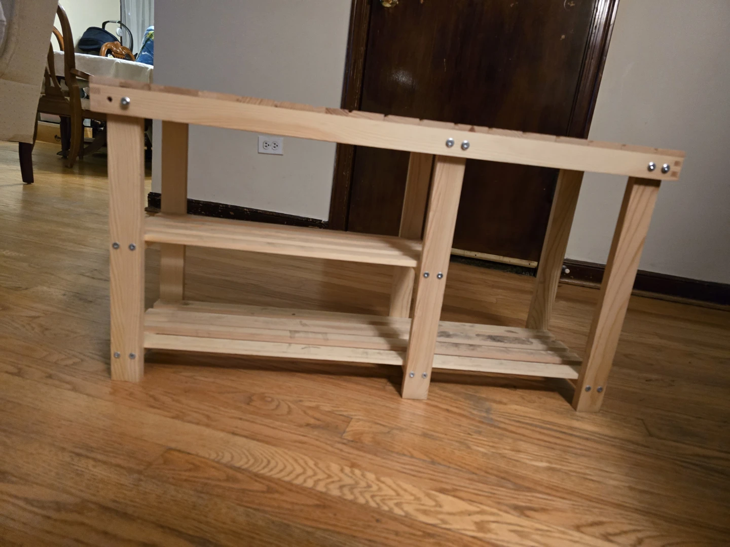 Wooden Shoe Rack Bench - photo 2