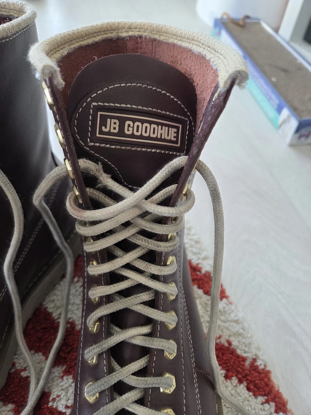 JB Goodhue Ironworker combat boots toe cap steel toe size 8 - photo 4