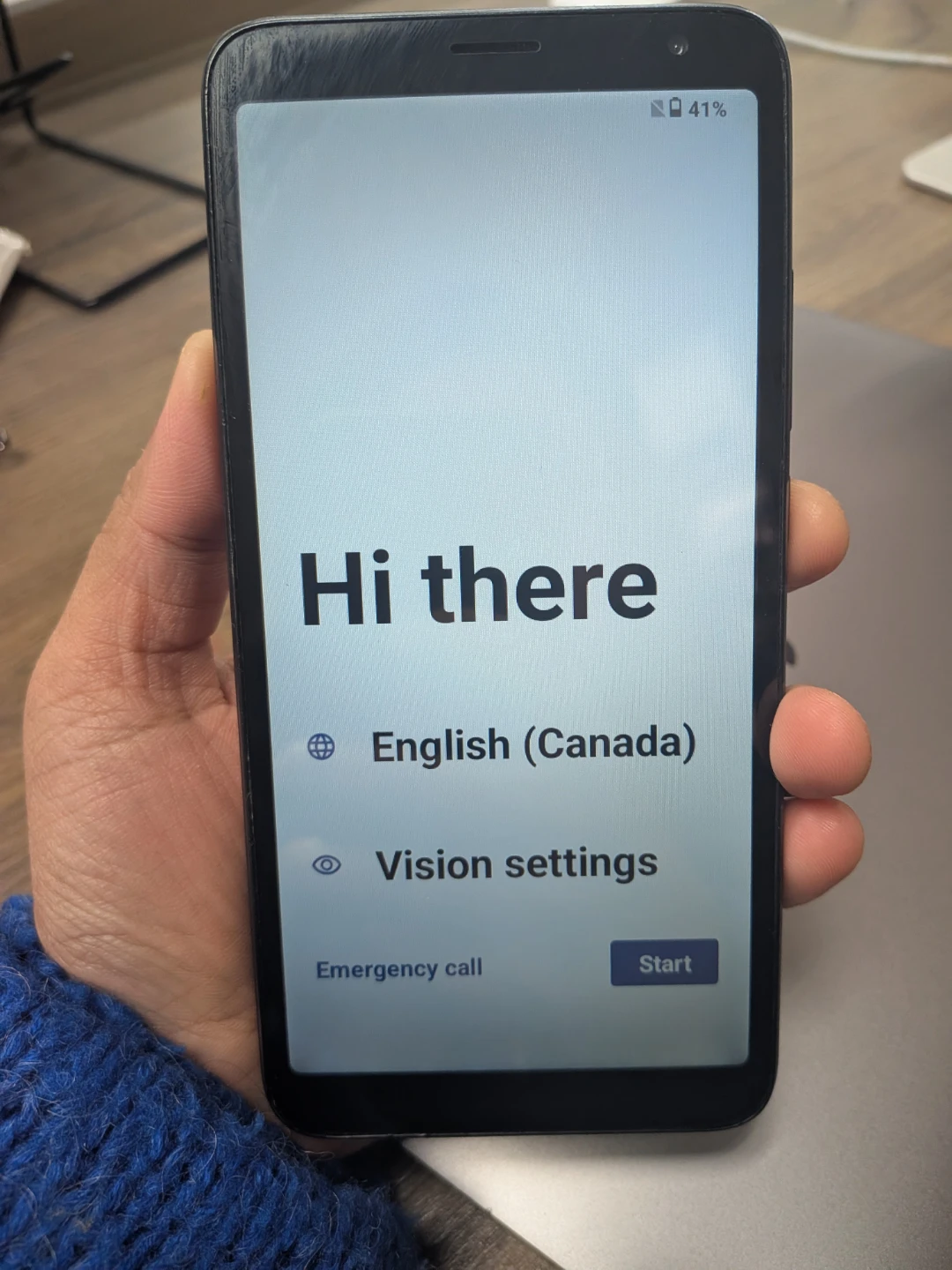 Black TCL Smartphone
