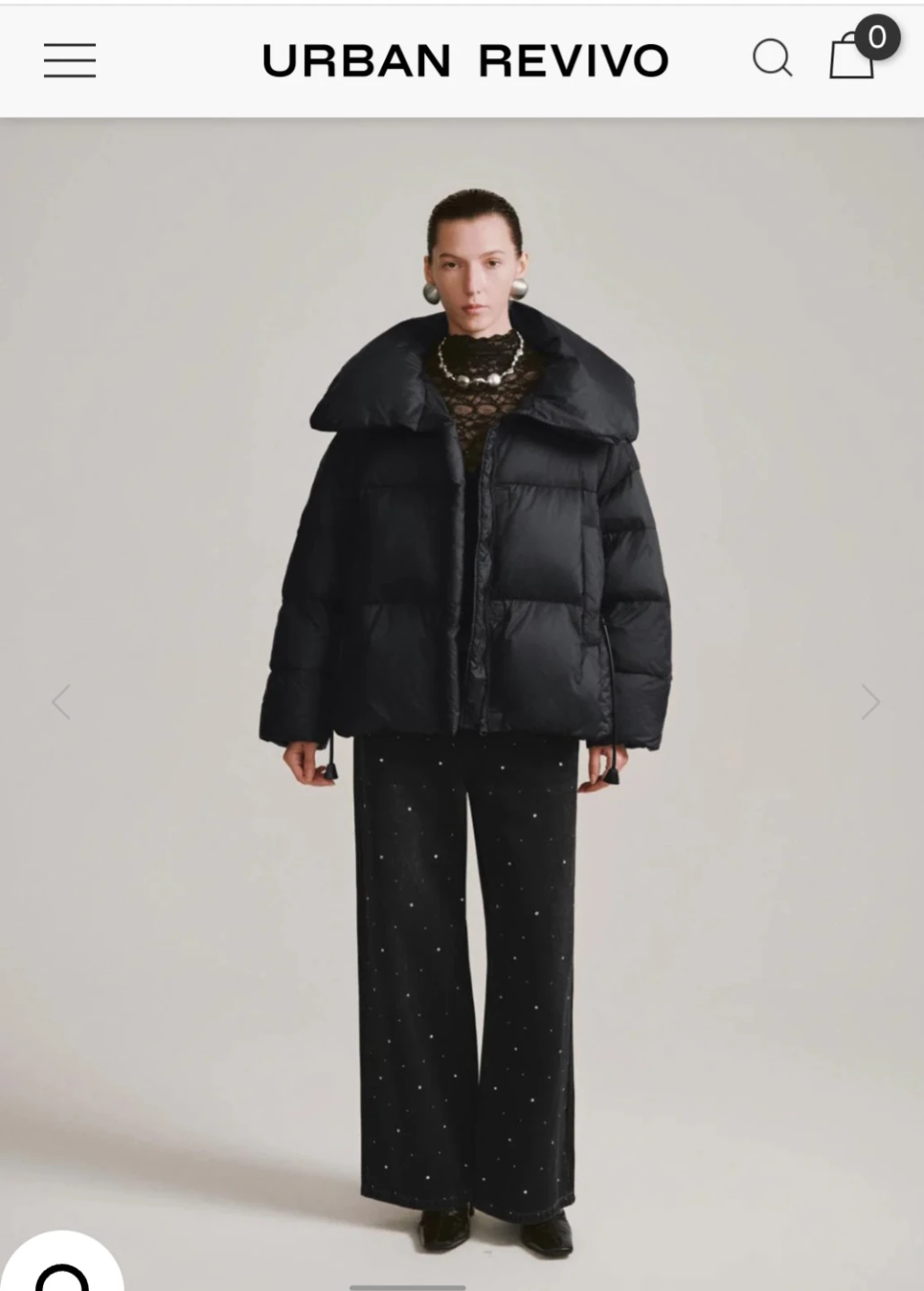 Large Collar Quilted Down Jackets - photo 2
