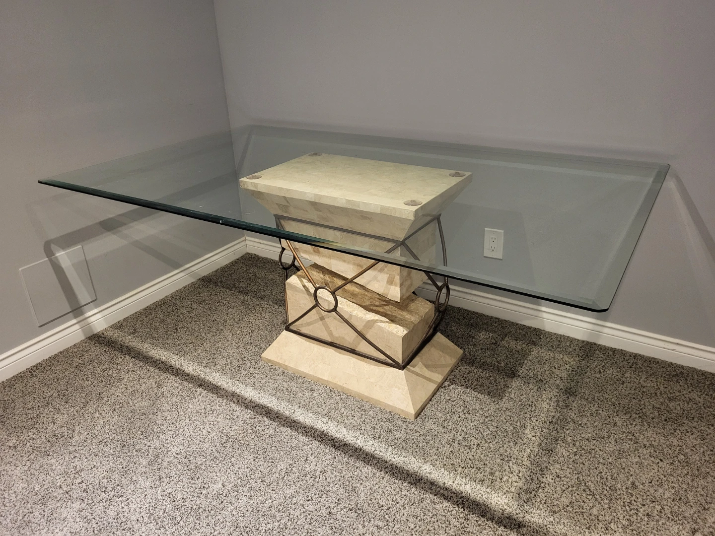 Glass Top Dining Table