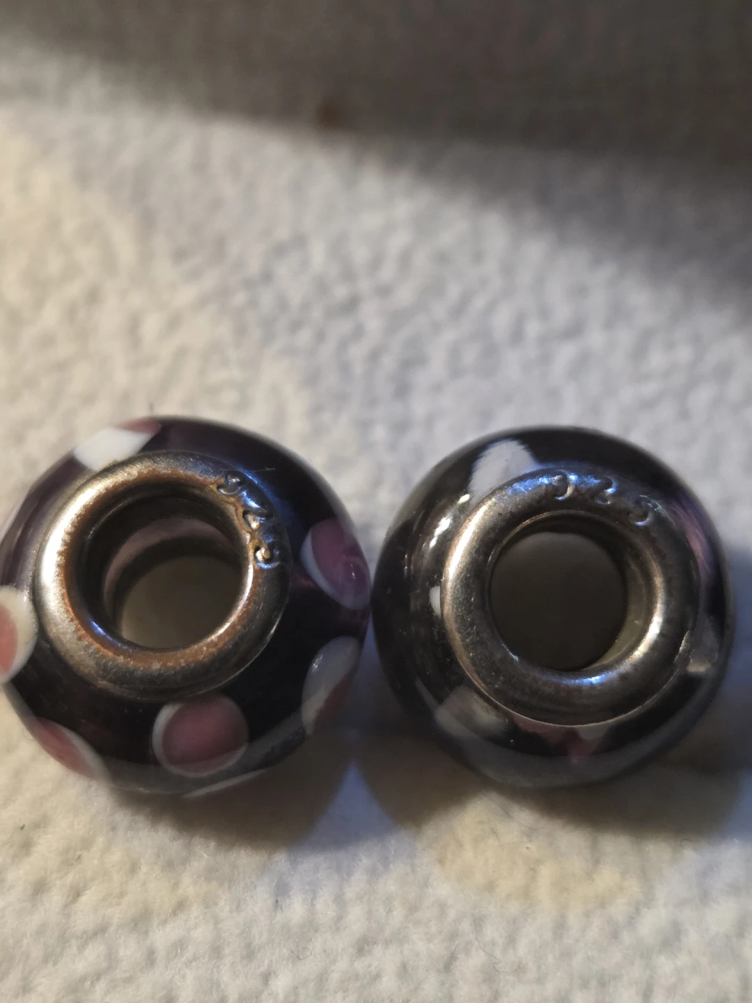 Pandora Style Charm beads- 925 sterling silver core - photo 2