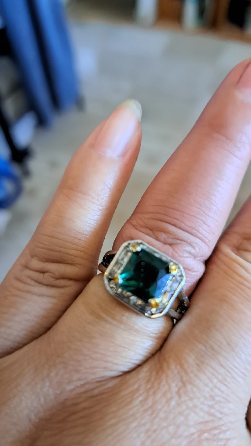 Square Emerald Cut Statement Ring