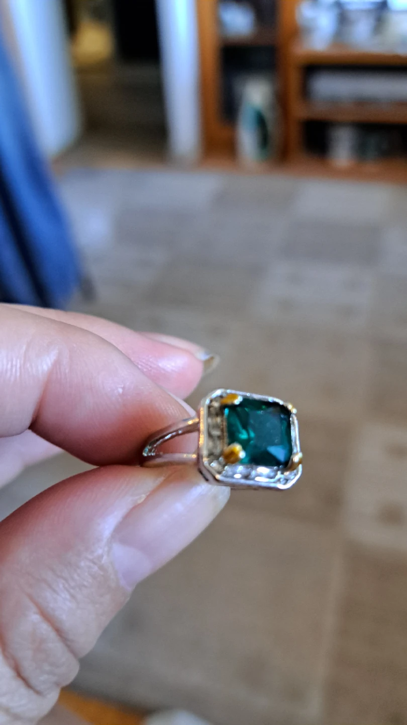 Square Emerald Cut Statement Ring - photo 3