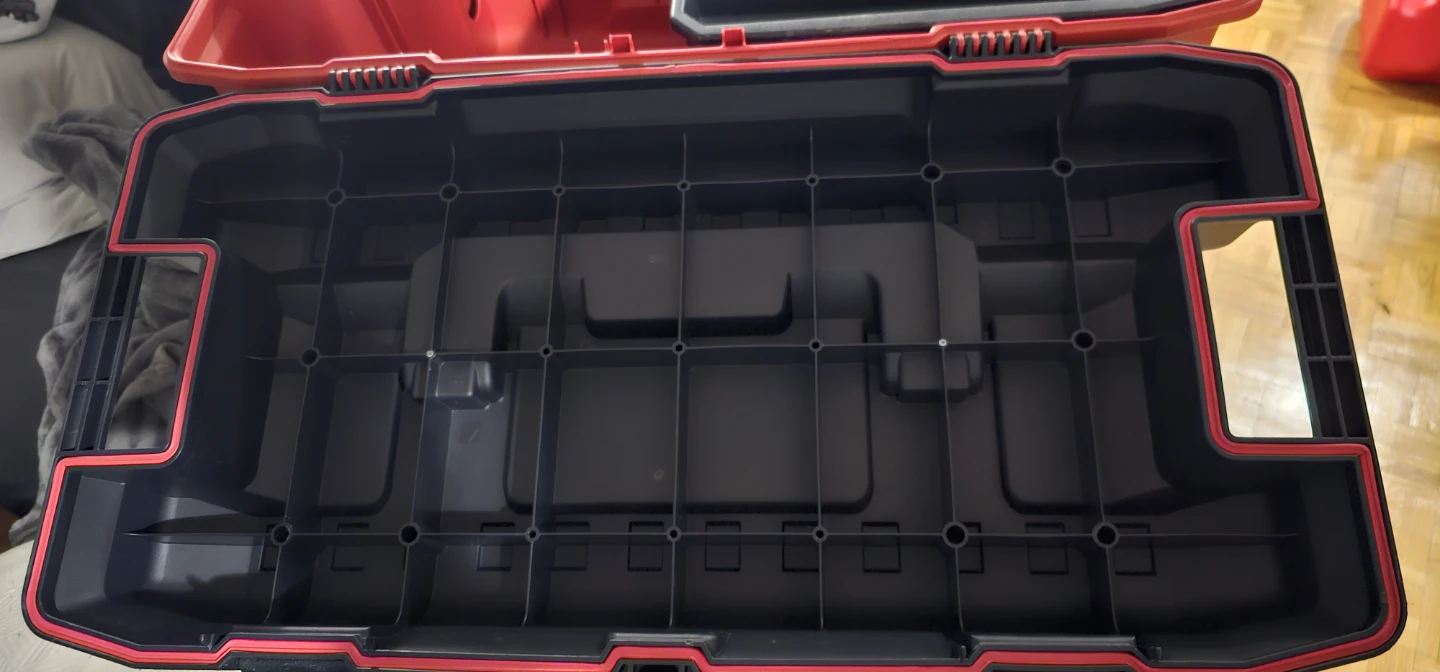 Milwaukee Red and Black Tool Box with Organizer Tray 28 Inches - photo 3