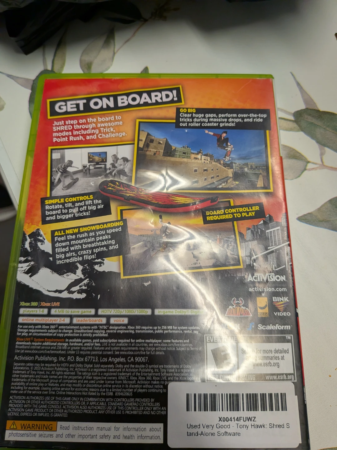 Tony Hawk Shred Video Game for Xbox 360 - photo 2