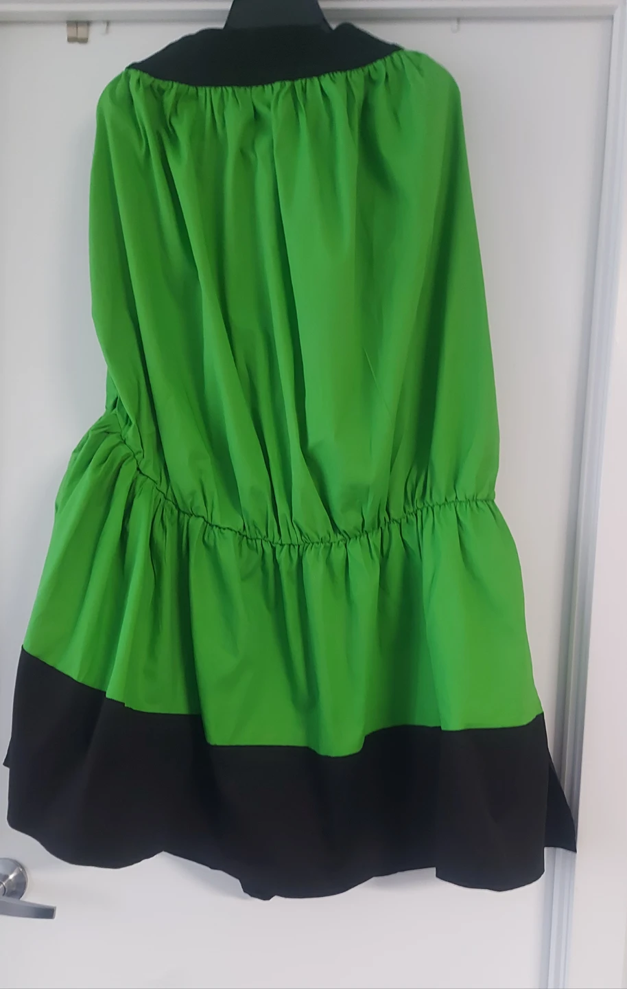 Green and Black long skirt