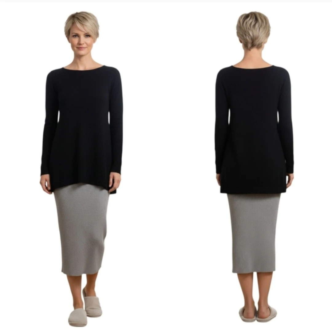 🏆 Barbara Bui 100% Cashmere Tunic Size XS/XXS - photo 3