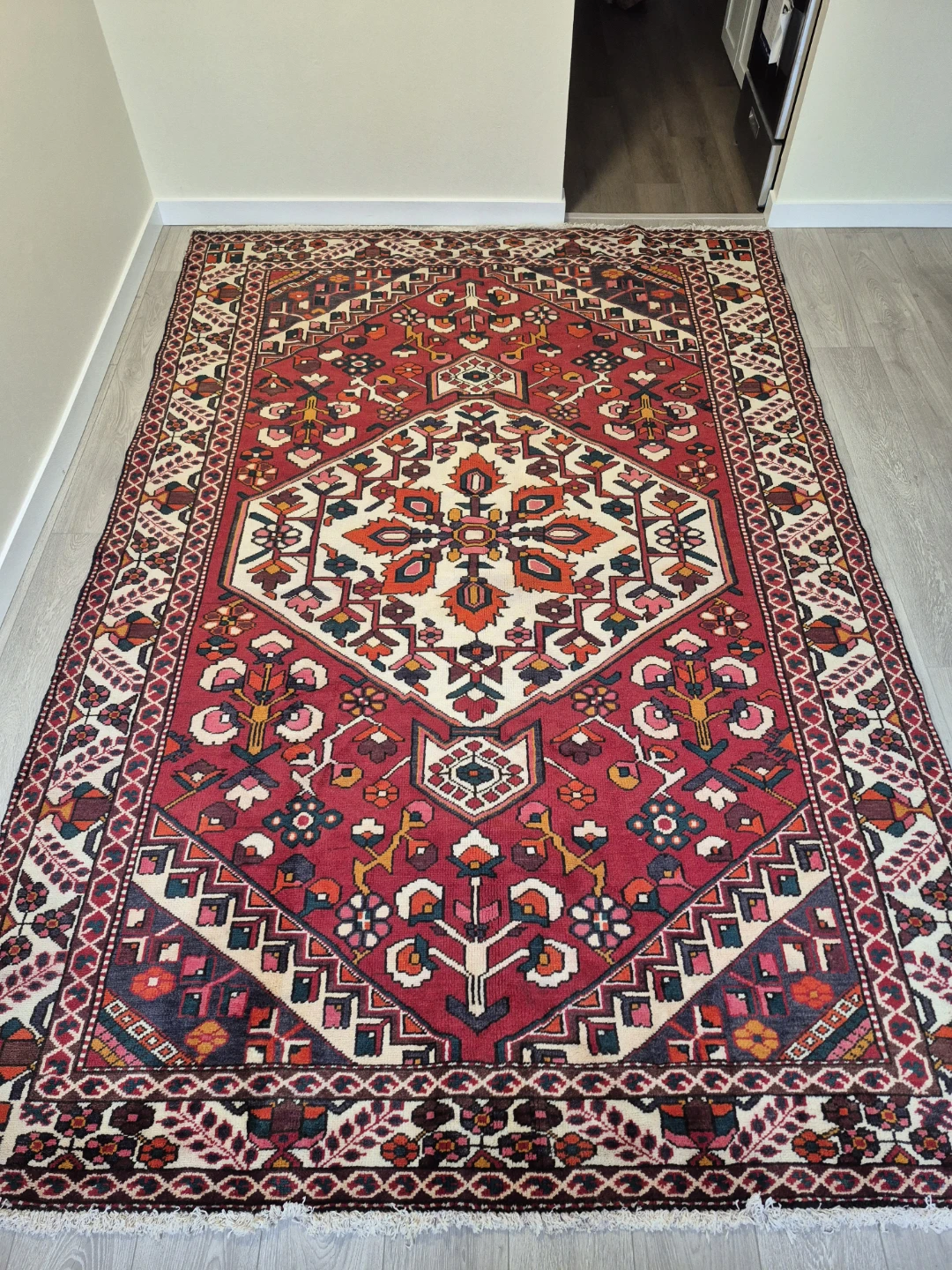 Authentic Hand-Knotted Bakhtiari Persian Rug – 9'9" x 6'7" - photo 4
