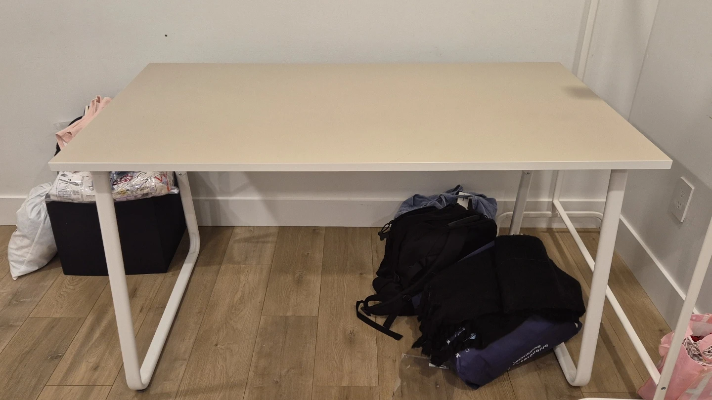 Beige Modern Desk