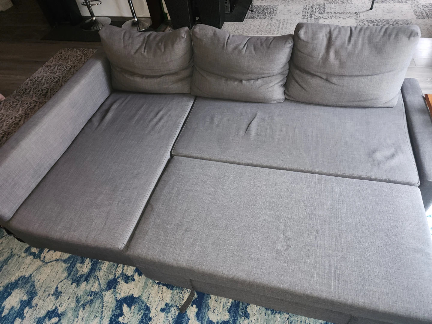 Grey Sectional Sofa with Storage - photo 2