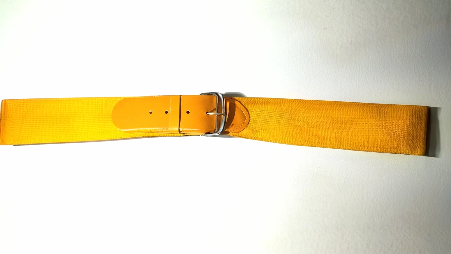 Yellow Woven Belt for baseball (cash only)