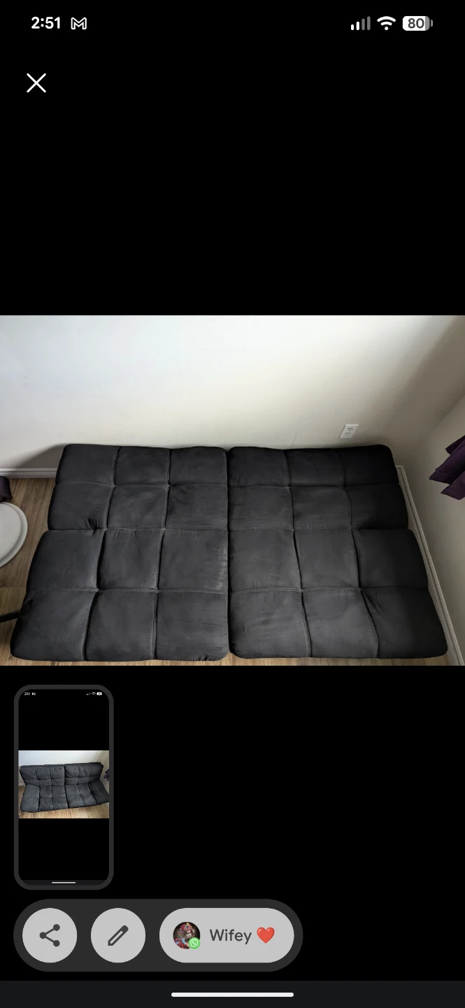 Black Futon Sofa