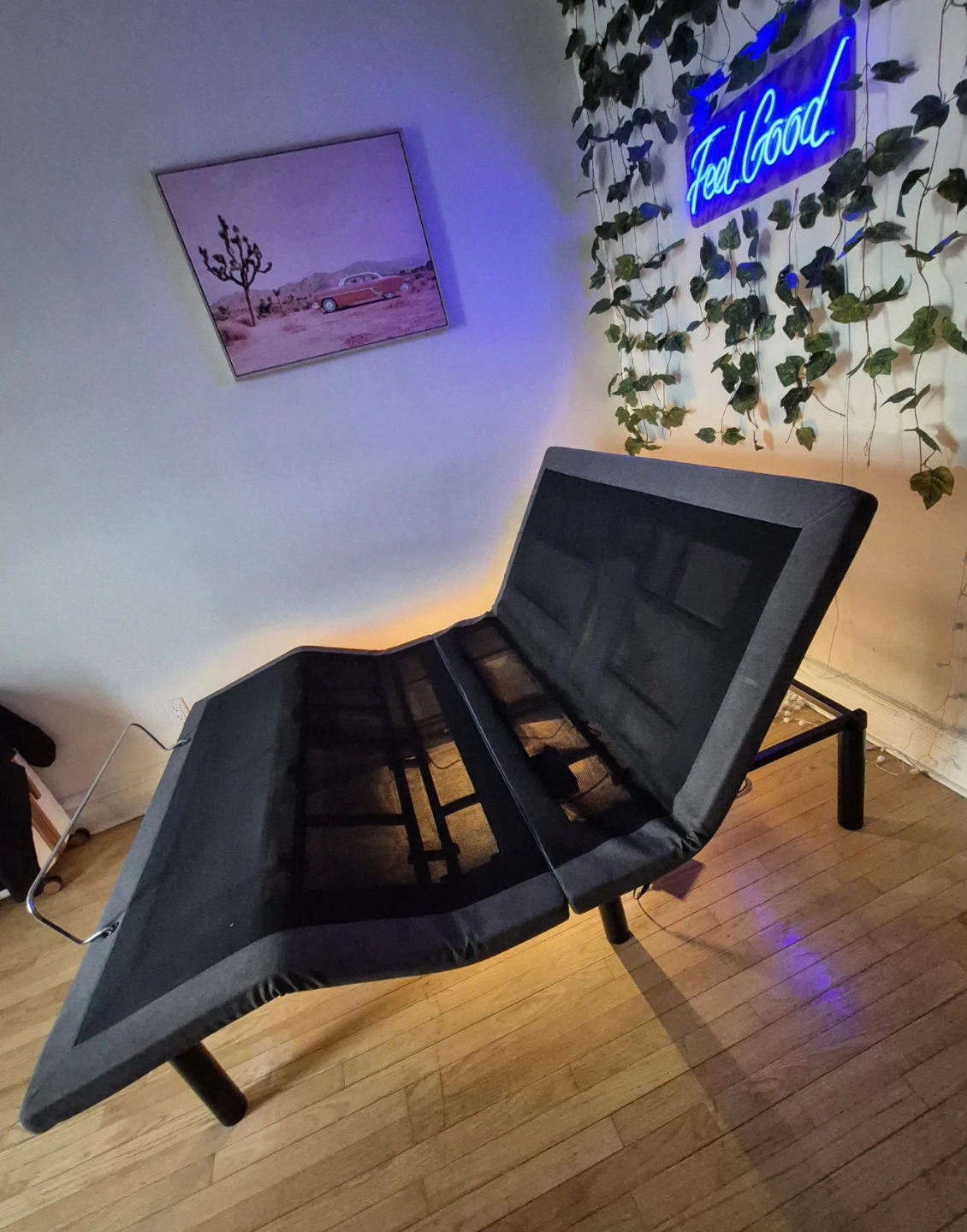 Adjustable Bed Frame Base luz Led - photo 2