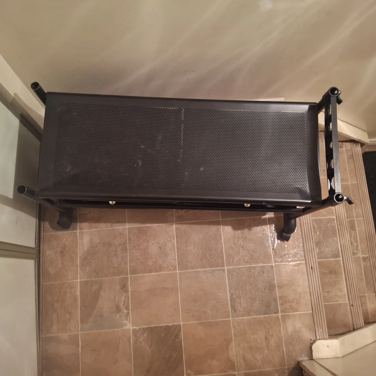 Metal frame Storage Cart  * 1 knob missing from drawer* - photo 3
