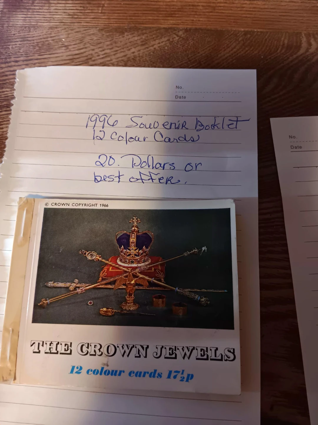 The Crown Jewels 1996 Souvenir Booklet with 12 Colour Cards