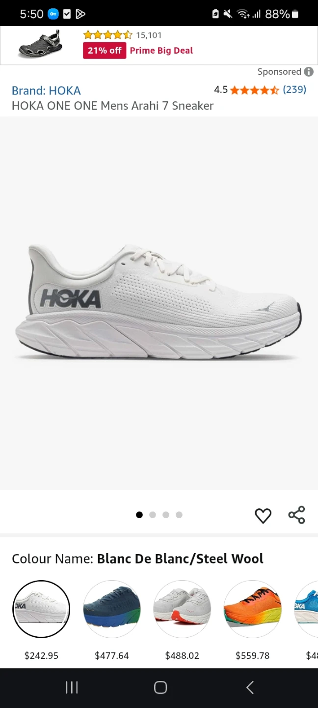 Size 10 hoca one shoes - photo 2