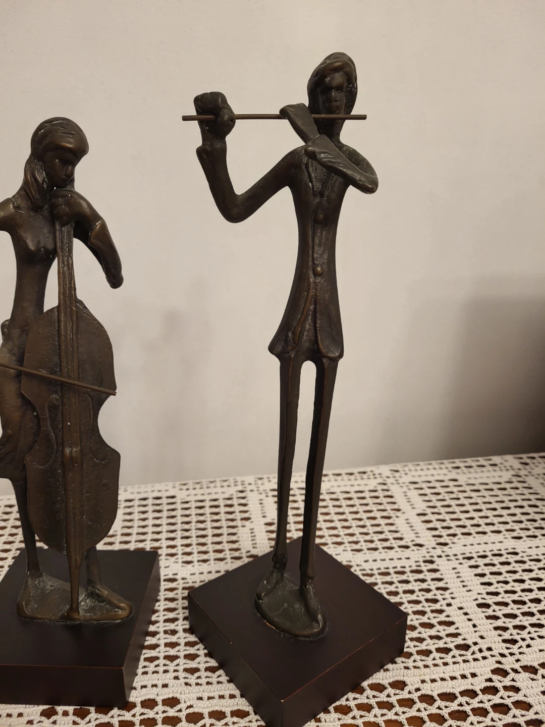 Set of 3 Musical Figurines - Violin, Cello, Flute - photo 2