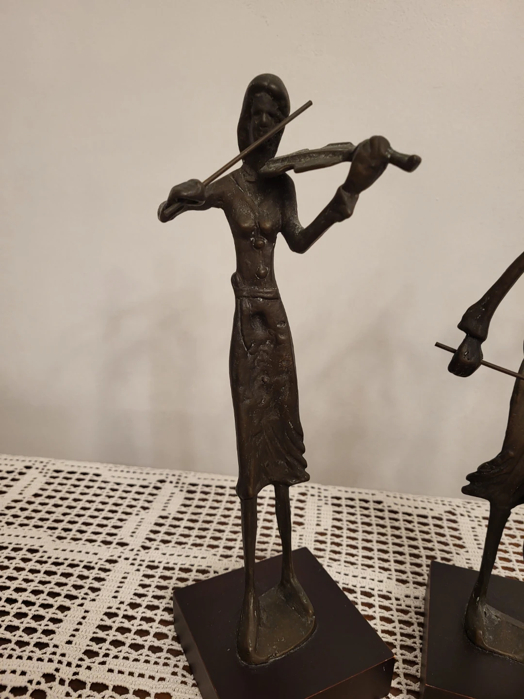 Set of 3 Musical Figurines - Violin, Cello, Flute - photo 4