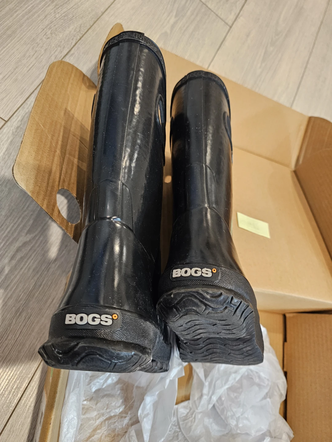 Bogs Kids Waterproof Rain Boots - Black Size UK 1 / EUR 33 - photo 3