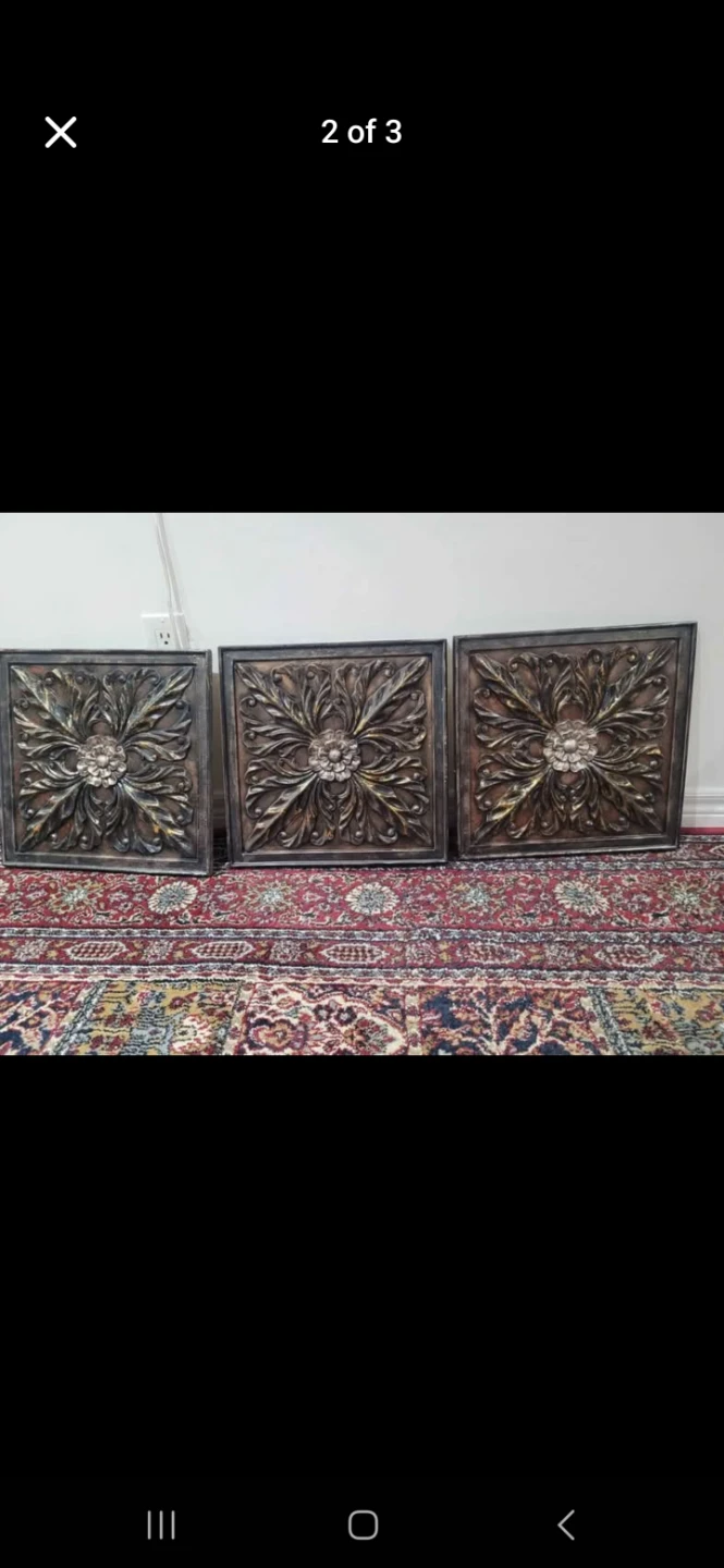 Set of 3 Decorative Wall Panels - photo 2