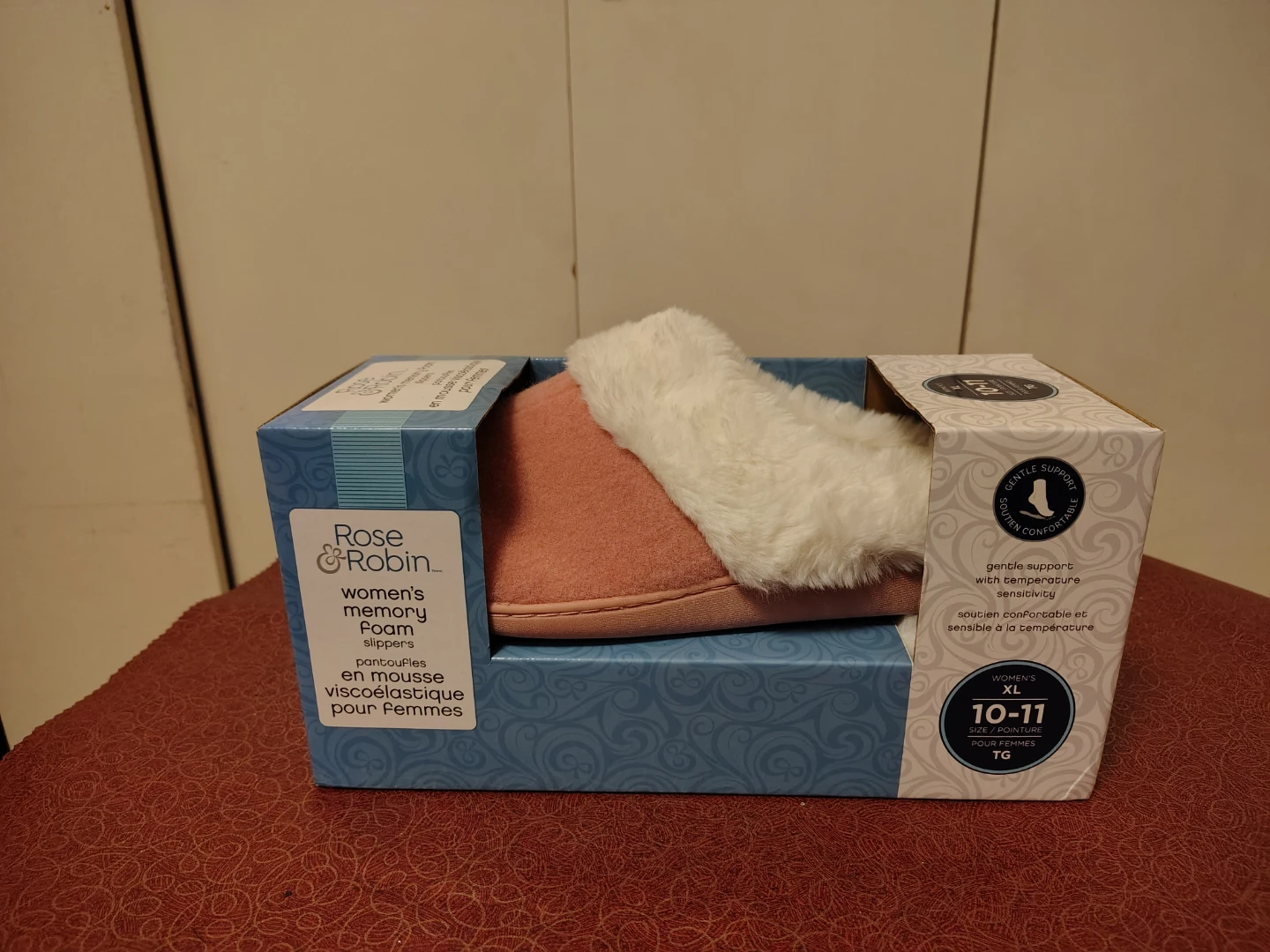 Rose & Robin Women's Memory Foam Slippers XL (10-11)