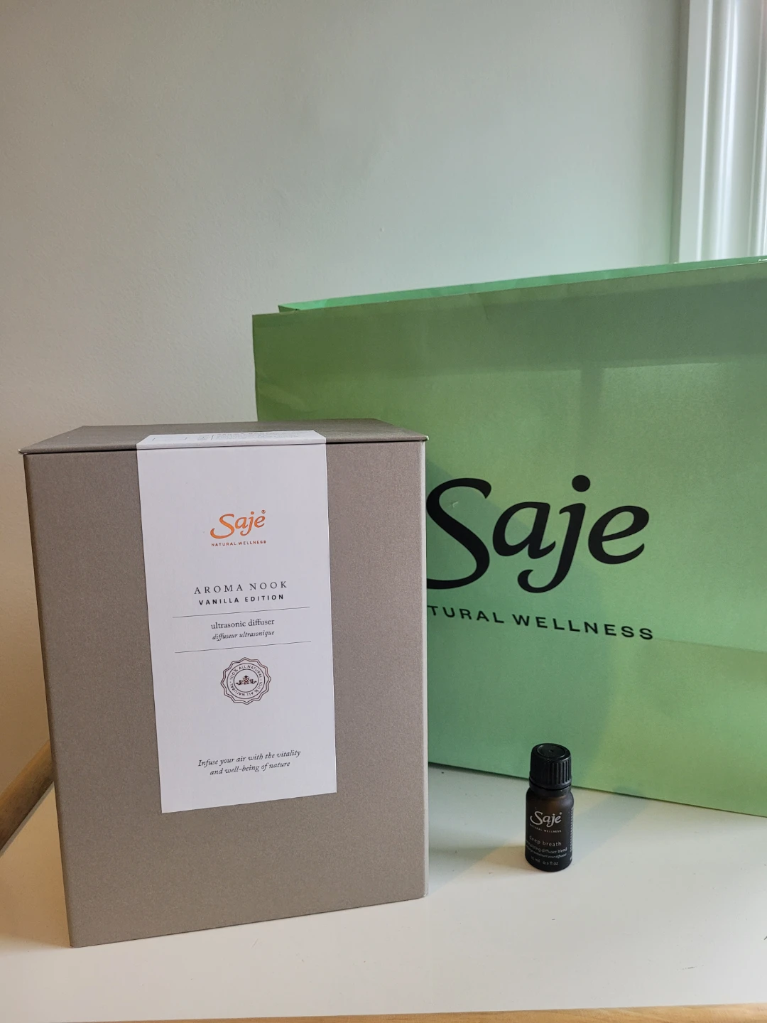 Saje Aroma Nook Ultrasonic Diffuser - Vanilla Edition