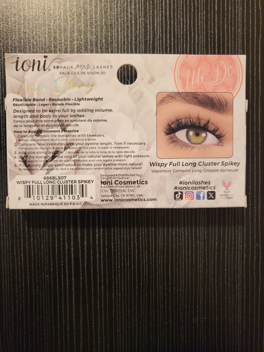 Ioni Wispy Full Long Cluster Spikey 3D Faux Mink Lashes - photo 2