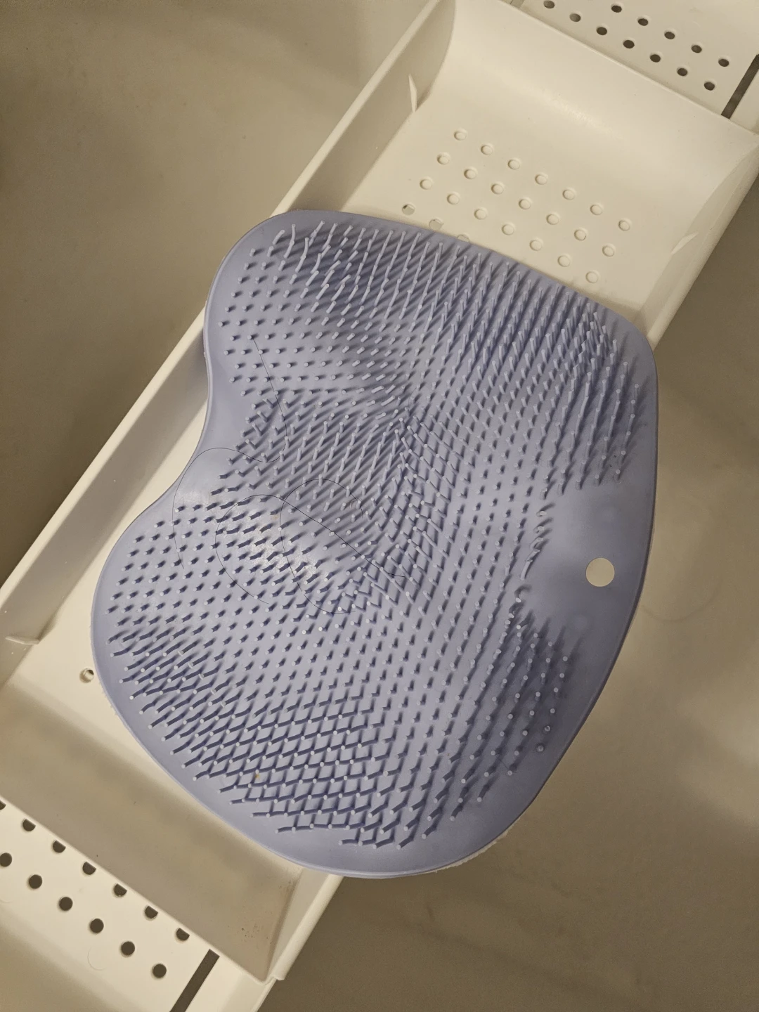 Blue Silicone Foot Scrubber and Massager