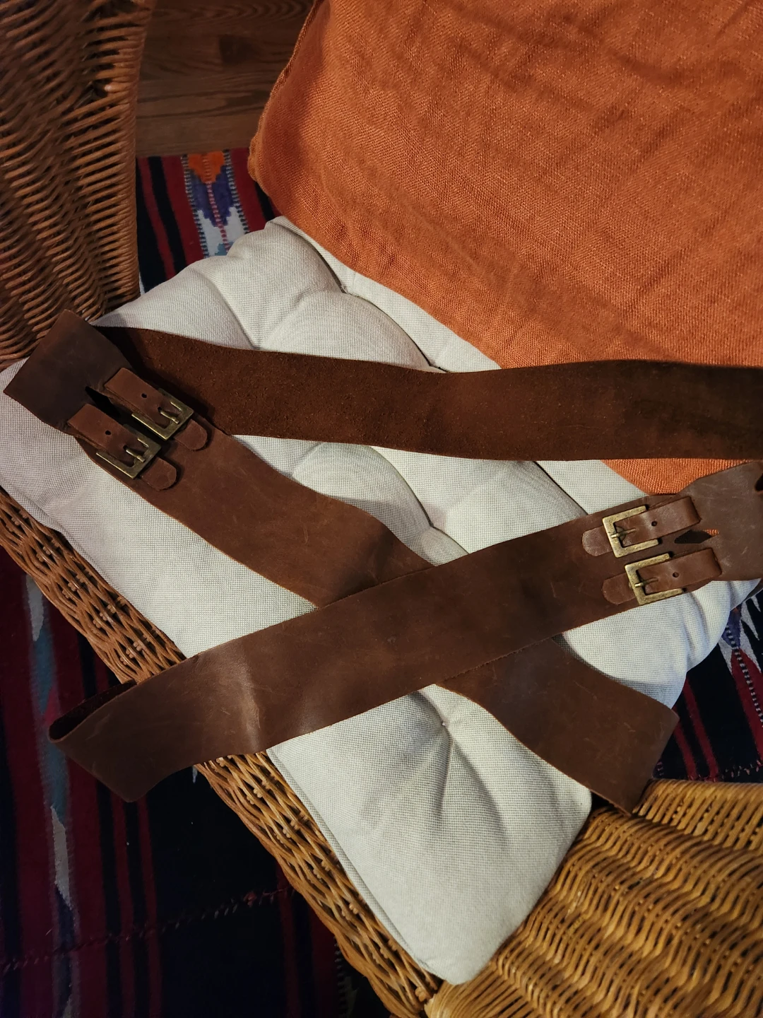 🏆Brown Leather Wide Belt - photo 2