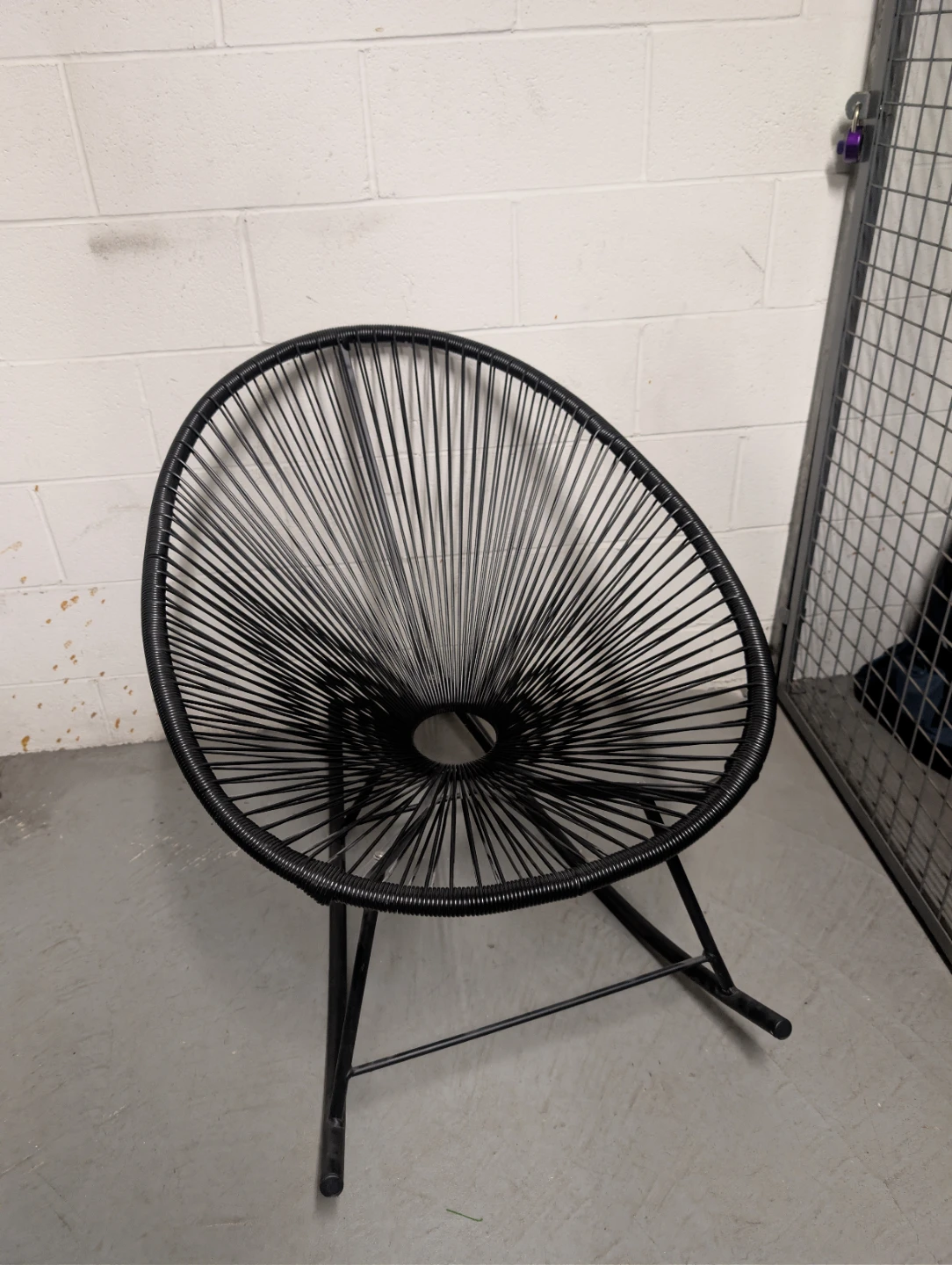 Black Acapulco Rocking Chair