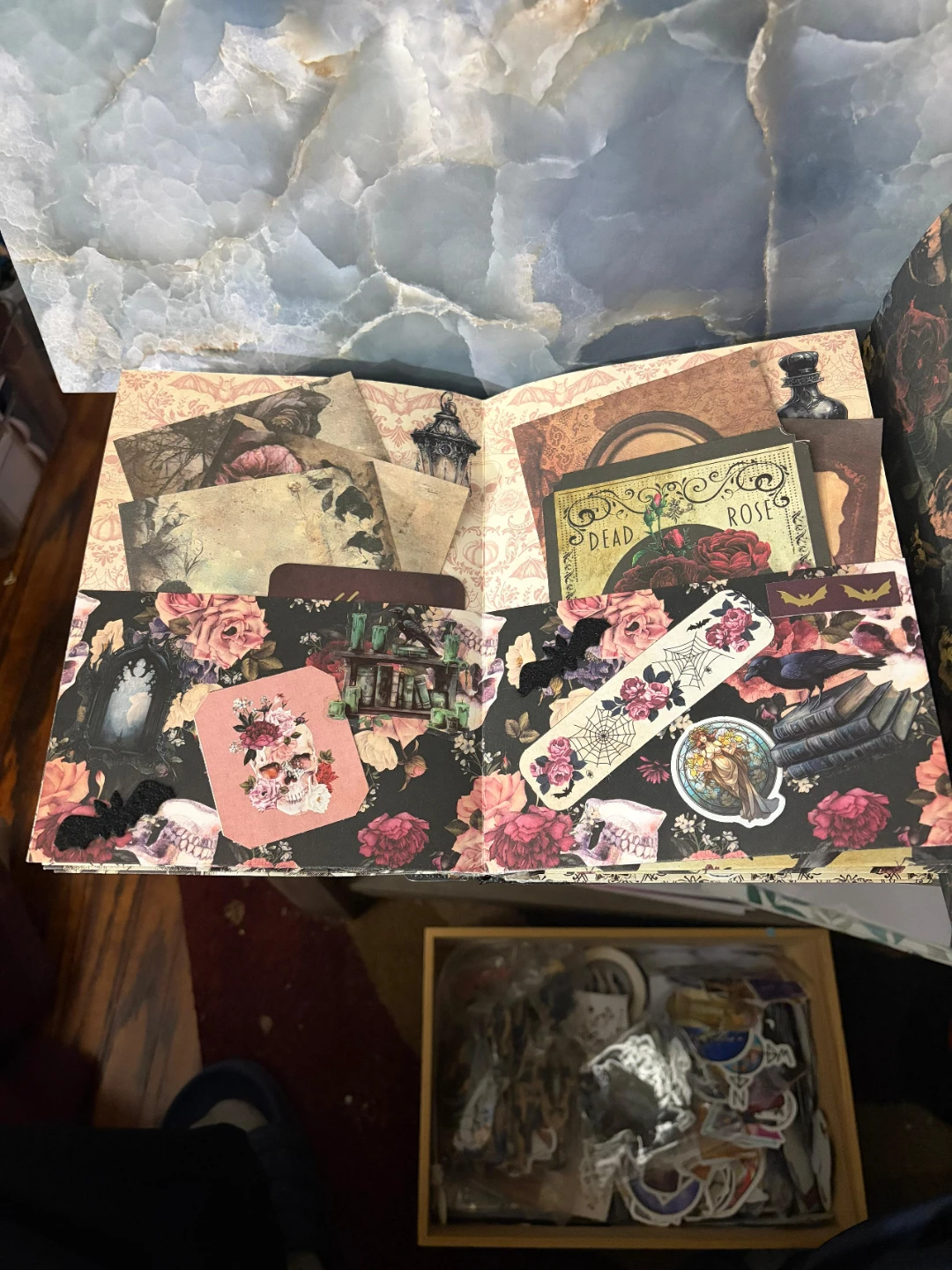 Gothic Skull Rose Junk Journal - photo 5