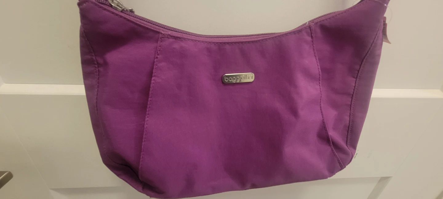 Baggallini Purple Shoulder Bag with Matching Pouch - photo 2
