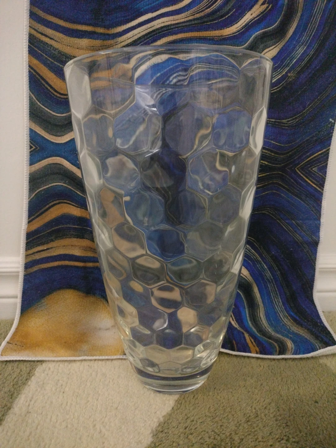 Textured Glass Vase