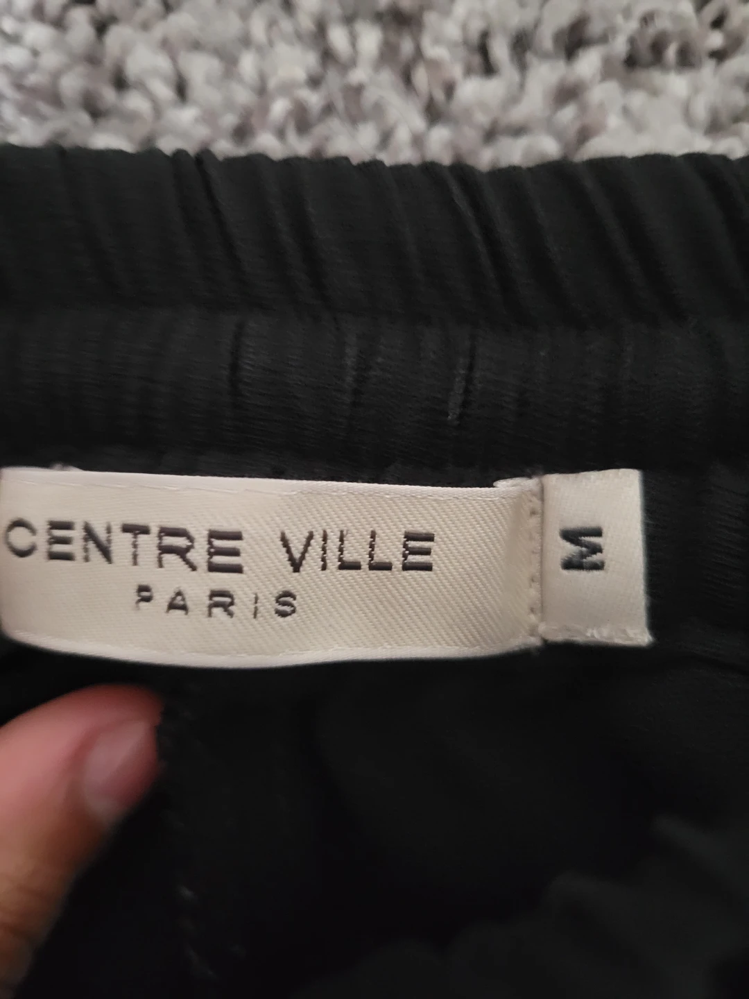 Centre Ville Paris Black Jogger Pants Size Medium - photo 2