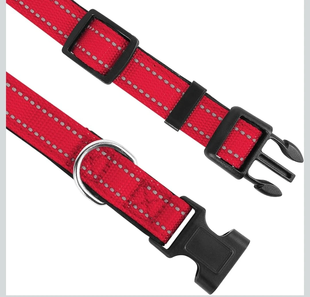 Red Reflective Dog Collar...New...XS