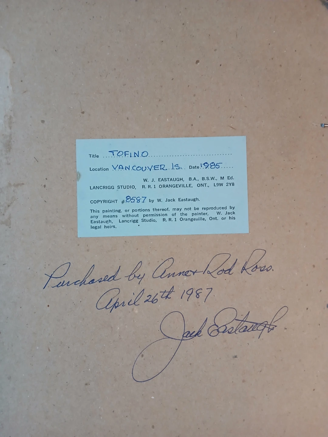 Vintage signed Jack Eastaugh painting - photo 5