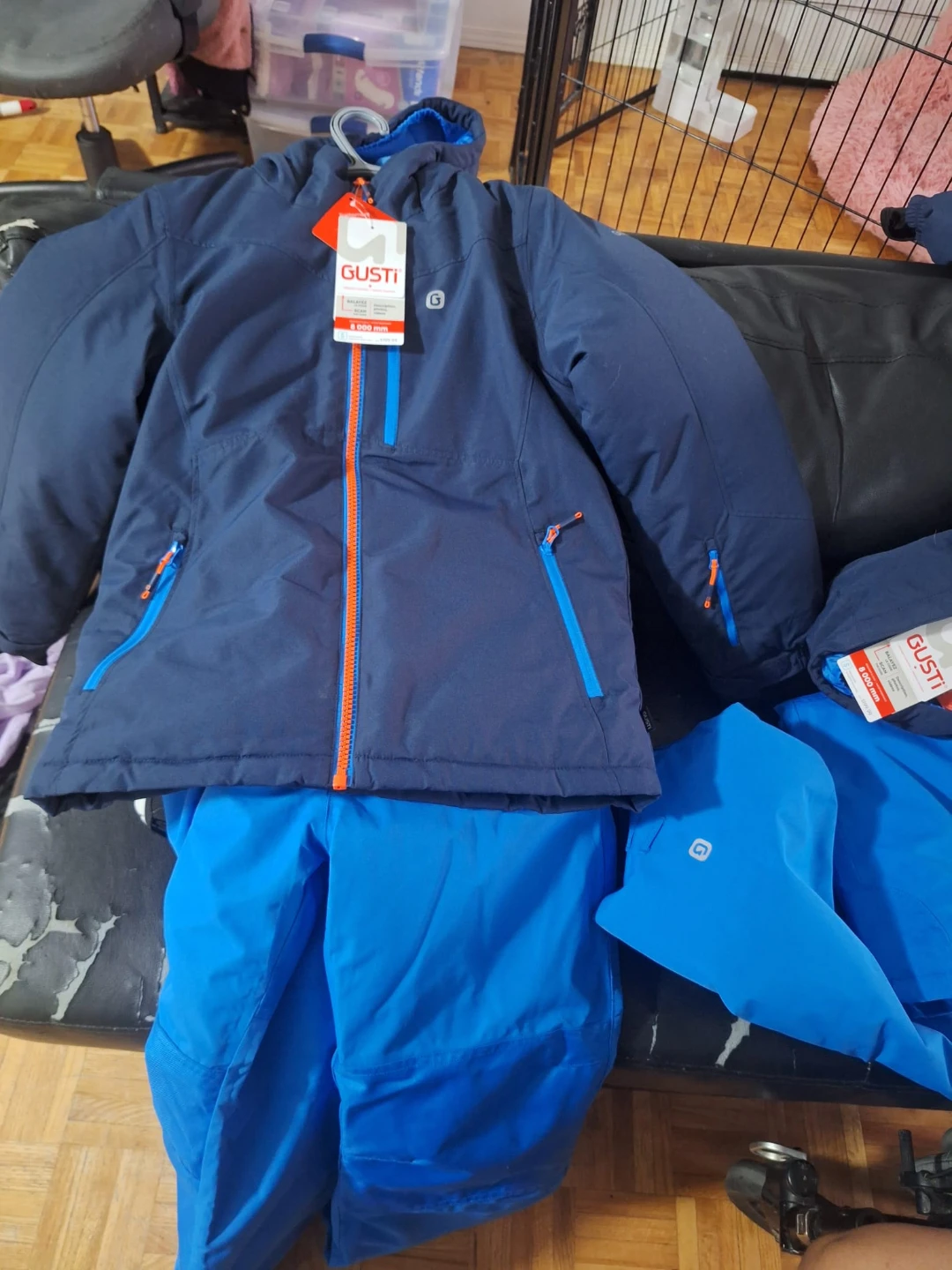 Gusti Kids Ski Jacket and Pants Set - Navy Blue