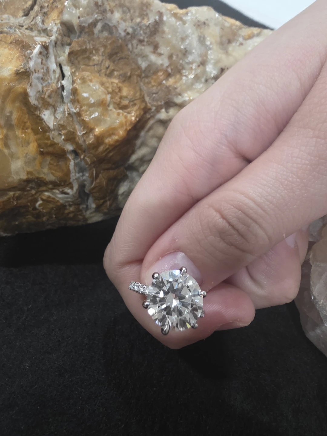 Lab-grown White Gold 6.37cttw Diamond Engagement Ring - photo 2