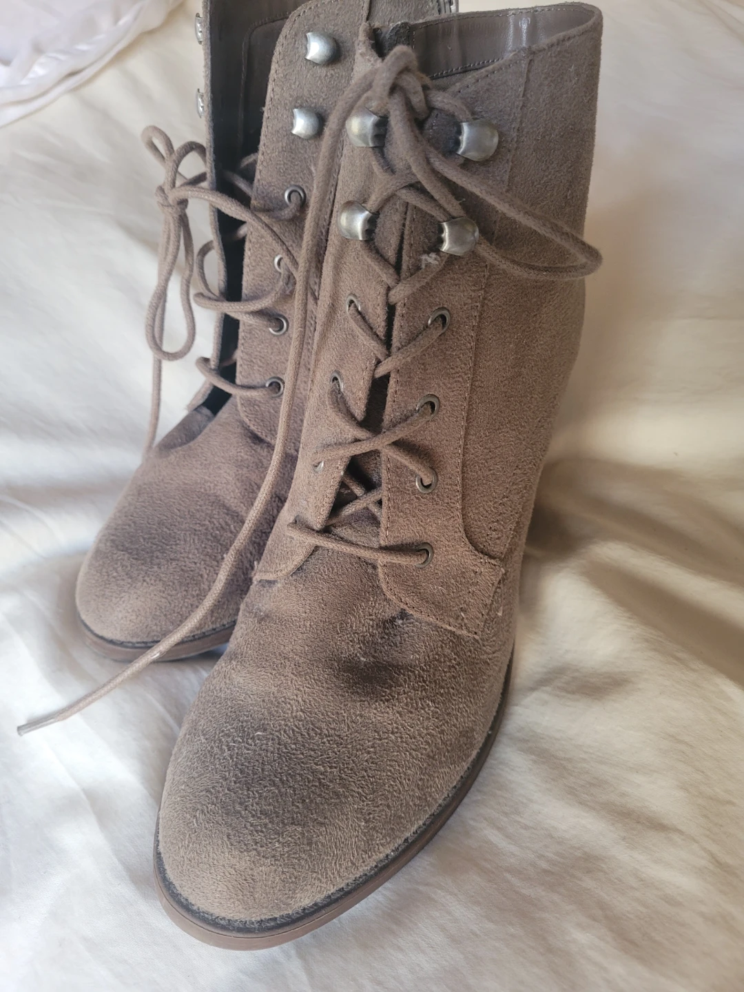 🏆Women's Faux Suede Lace-up Ankle Boots🏆 - photo 3