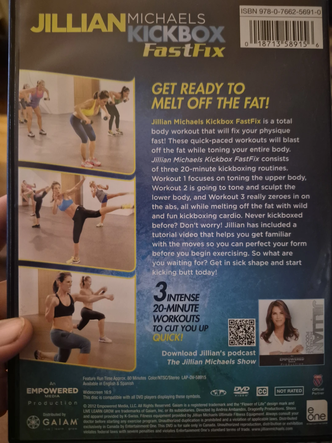 Jillian Michaels Kickbox FastFix DVD - photo 5