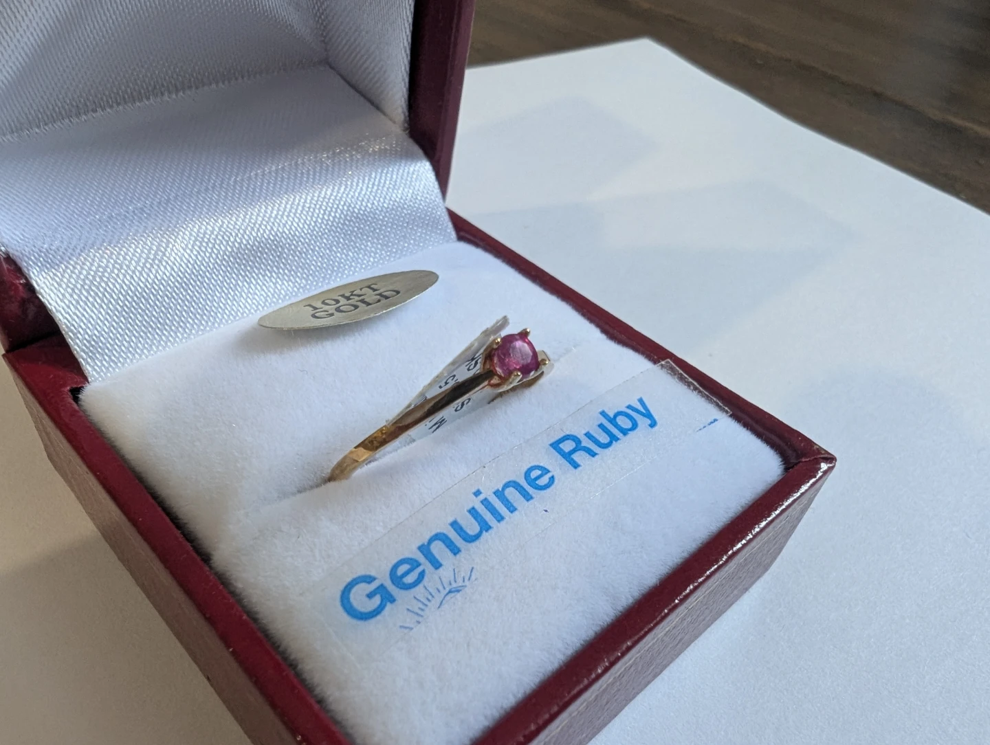 Brand New 10K Gold Ruby Ring For Sale - photo 2